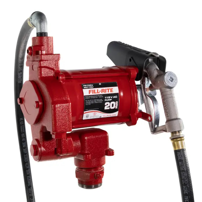 Fill-Rite 115V AC 20GPM Heavy Duty Transfer Pump With Manual Nozzle