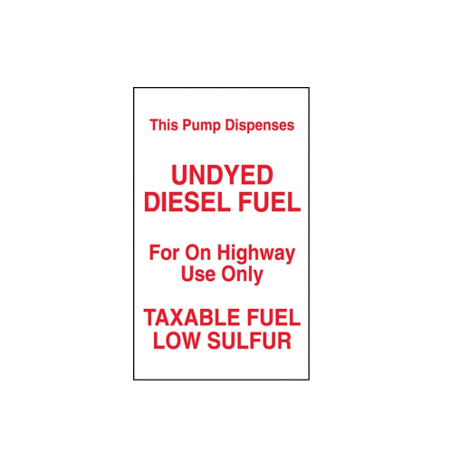 6X10 Undyed Diesel Fuel Decal