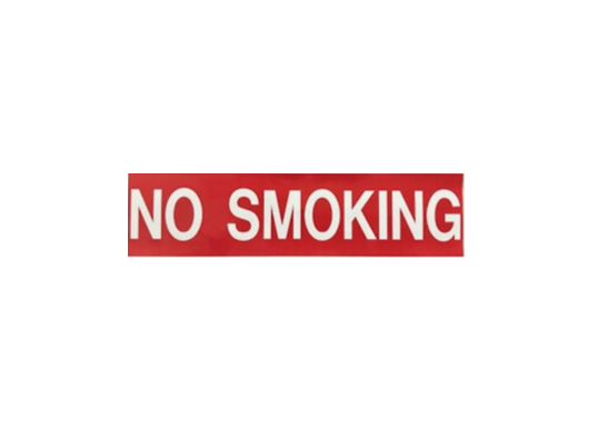 3X12 No Smoking Decal