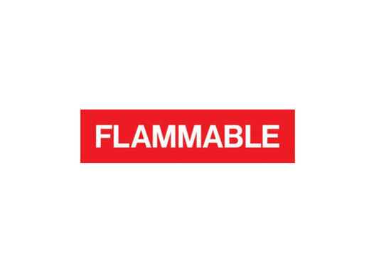 3X12 Flammable Decal